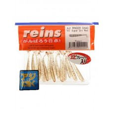 Приманка Reins виброхвост Aji ringer shad 1,6" 150 super dry red 15шт