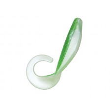 Приманка Zman твистер Curly tail streakz 4" lime pearl 5шт Приманка Zman твистер Curly tail streakz 4" lime pearl 5шт
