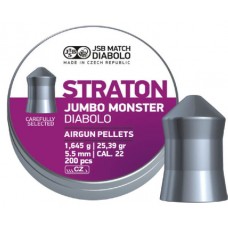 Пульки JSB Diabolo straton jumbo monster 5,5мм 1,645гр 200шт Пульки JSB Diabolo straton jumbo monster 5,5мм 1,645гр 200шт