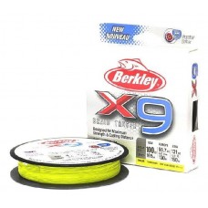 Шнур Berkley X9 fluro green 150м 0,17мм Шнур Berkley X9 fluro green 150м 0,17мм