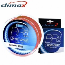 Шнур Climax BR8 Mono braid 135м 0,10мм 6,0кг красный