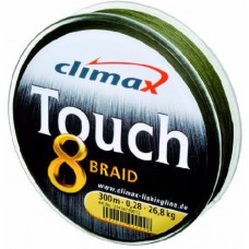 Шнур Climax Touch 8 braid 135м 0,16мм 14,2кг темно-зеленый