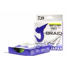Шнур Daiwa J-Braid X4 0,19мм 135м Yellow Шнур Daiwa J-Braid X4 0,19мм 135м Yellow