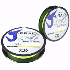 Шнур Daiwa J-Braid X4 0,33мм 135м Yellow Шнур Daiwa J-Braid X4 0,33мм 135м Yellow
