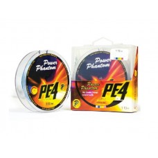 Шнур Power Phantom PE4 110м 0.8 0.14мм 6.8кг multicolor