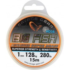 Шнур Savage Gear Big Fish HD16 Braid 15м 1мм 280lb 128кг Neutral Шнур Savage Gear Big Fish HD16 Braid 15м 1мм 280lb 128кг Neutral