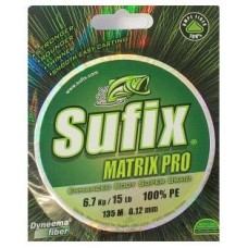 Шнур Sufix Matrix pro green 135м 0,12мм