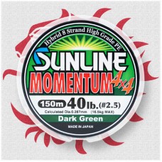 Шнур Sunline мomentum 4x4 HG D.G 150м 2,0 30lbs Шнур Sunline мomentum 4x4 HG D.G 150м 2,0 30lbs