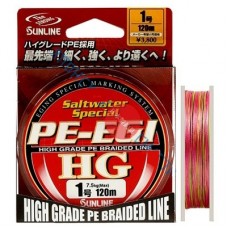 Шнур Sunline PE-EGI HG 120м 0,8/0,14мм 12lbs 5,6кг Шнур Sunline PE-EGI HG 120м 0,8/0,14мм 12lbs 5,6кг