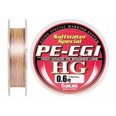 Шнур Sunline PE-EGI HG 180м 0,6/0,128мм 12lbs 4,2кг Шнур Sunline PE-EGI HG 180м 0,6/0,128мм 12lbs 4,2кг