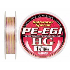 Шнур Sunline PE-EGI HG 180м 1,0/0,16мм 20lbs 7,5кг Шнур Sunline PE-EGI HG 180м 1,0/0,16мм 20lbs 7,5кг