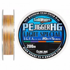 Шнур Sunline PE Jigger HG light 200м 1,2 20lbs Шнур Sunline PE Jigger HG light 200м 1,2 20lbs