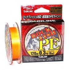 Шнур Sunline Rock fish PE HG 120м 0,3 Шнур Sunline Rock fish PE HG 120м 0,3