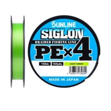 Шнур Sunline Siglon PEх4 light green 150м 3,0 50lb Шнур Sunline Siglon PEх4 light green 150м 3,0 50lb