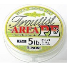 Шнур Sunline Troutist area PE 75м 0,3 6lbs Шнур Sunline Troutist area PE 75м 0,3 6lbs