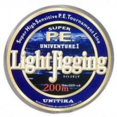 Шнур Unitika Univenture light jigging PE 200м 0,24мм 12кг Шнур Unitika Univenture light jigging PE 200м 0,24мм 12кг