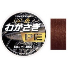 Шнур Unitika Wakasagi PE 50м 0,13мм 3кг Шнур Unitika Wakasagi PE 50м 0,13мм 3кг