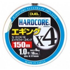 Шнур Yo-Zuri PE Hardcore X4 Eging 0.6/0.132мм 5.4кг 150м Шнур Yo-Zuri PE Hardcore X4 Eging 0.6/0.132мм 5.4кг 150м