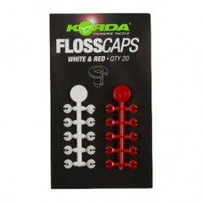 Стопор для бойлов Korda Floss caps white red