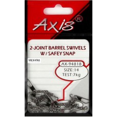 Вертлюг Axis Barrel двойной с застежкой safety №18