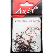 Вертлюг Axis Barrel тройной №8 10шт Вертлюг Axis Barrel тройной №8 10шт
