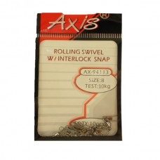 Вертлюг Axis Interlock 10кг №8 10шт Вертлюг Axis Interlock 10кг №8 10шт