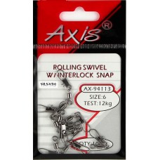 Вертлюг Axis Interlock 7кг №14 10шт Вертлюг Axis Interlock 7кг №14 10шт